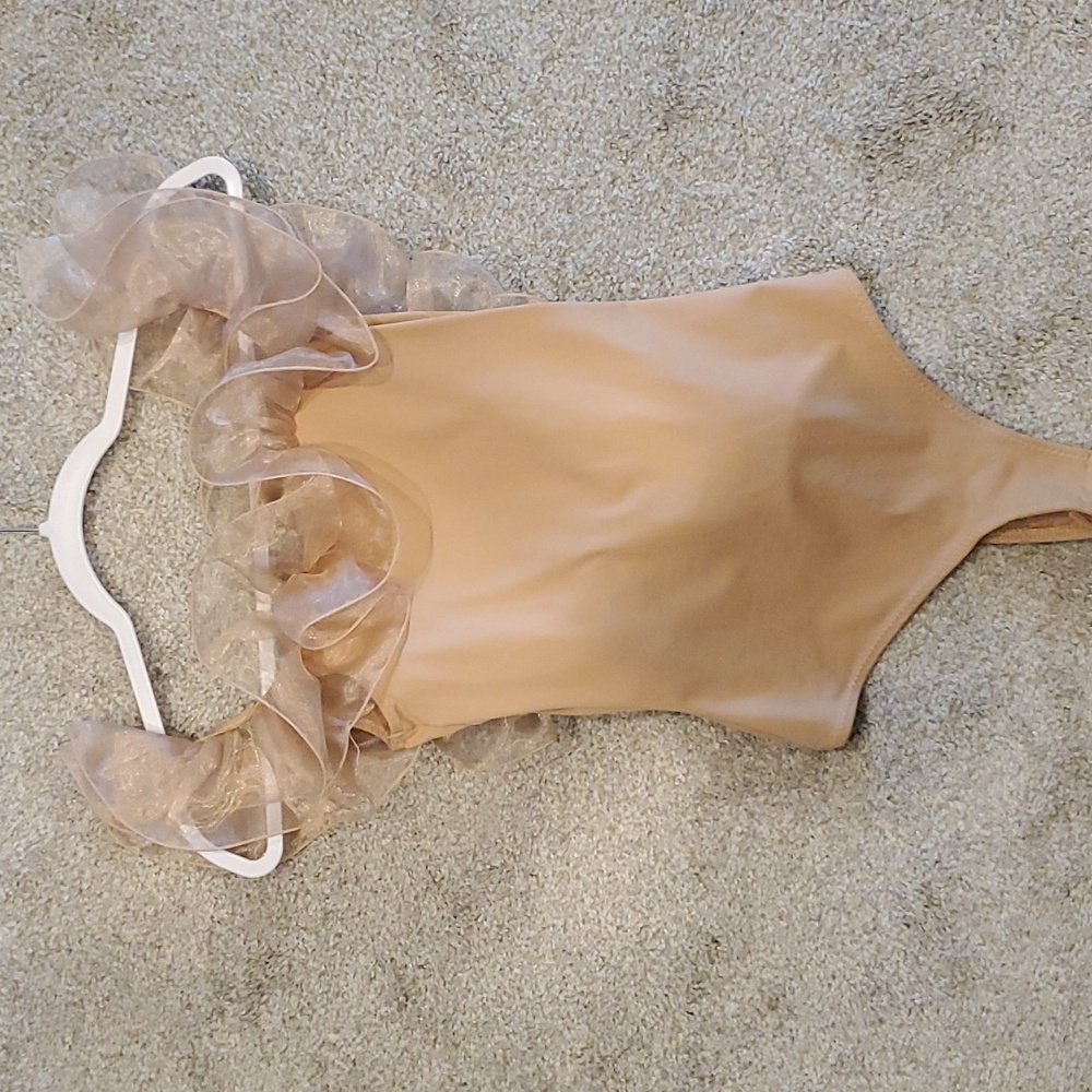 FP Nude Ruffle Bodysuit